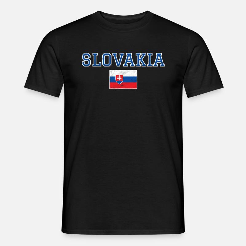 Slowakei - Männer T-Shirt - Schwarz
