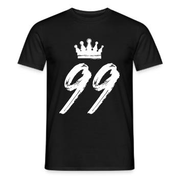 99 Couronne numérique - T-shirt homme - noir - Devant - AI Model Male 178 light (178cm)