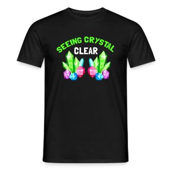 Recherche sur les roches et conception de roches à quartz - T-shirt homme - noir - Devant - AI Model Male 178 light (178cm)