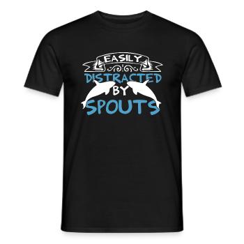 Meeressäuger für Orca-Beobachtung und Buckelwal - Männer T-Shirt - Schwarz - Vorne - AI Model Male 178 light (178cm)