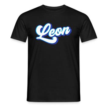 Leon | Colors changeable - Men's T-Shirt - black - Front - AI Model Male 178 light (178cm)