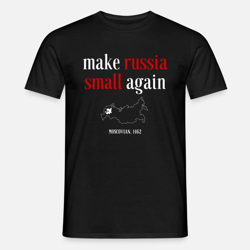 Moscovia 1462 Make Russia Small Again - T-shirt herr - svart