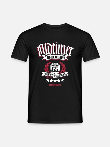 Oldtimer Baujahr 1965 - Männer T-Shirt - Schwarz