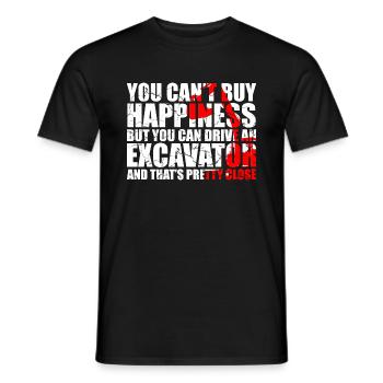 Excavator Sand Excavator for Bach Operator - Men's T-Shirt - black - Front - AI Model Male 178 light (178cm)