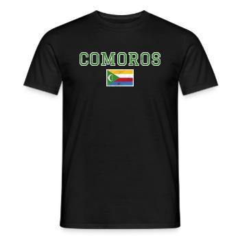 Comoros - Men's T-Shirt - black - Front - AI Model Male 178 light (178cm)