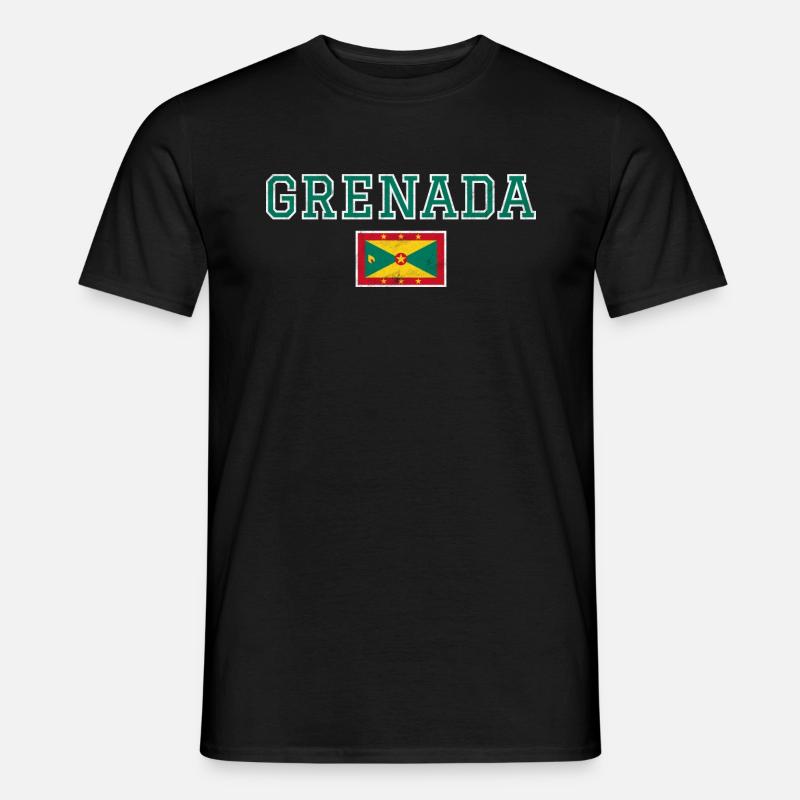 Grenada - Männer T-Shirt - Schwarz