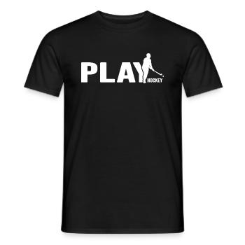 Feldhockey Hockeyspieler Hockeyteam Hockeyspiel - Männer T-Shirt - Schwarz - Vorne - AI Model Male 178 light (178cm)