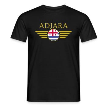 J’aime l’Adjara, T-shirt design de style élégance - T-shirt homme - noir - Devant - AI Model Male 178 light (178cm)