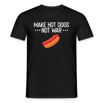 Hot Dog Maker Grill Papa BBQ Hot Dog - Men's T-Shirt - black - Front - AI Model Male 178 light (178cm)