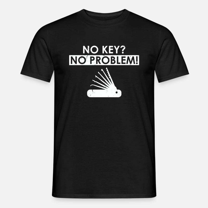 Lockpicking Lock Picking Aufsperrdienst Designs - Männer T-Shirt - Schwarz