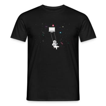 Conception de la cybersécurité pour les pirates informatiques et la cybersécurité - T-shirt homme - noir - Devant - AI Model Male 178 light (178cm)