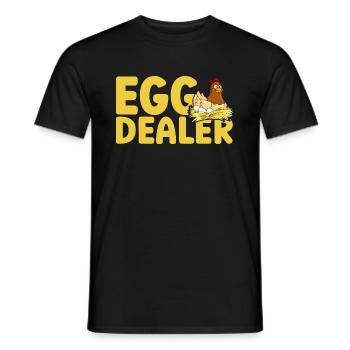 Egg Dealer Egg Farmer Chicken Lover - Männer T-Shirt - Schwarz - Vorne - AI Model Male 178 light (178cm)