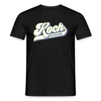 Koch in Ausbildung | Farben änderbar - Männer T-Shirt - Schwarz - Vorne - AI Model Male 178 light (178cm)