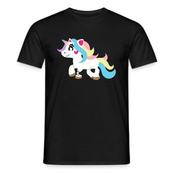 Artificial Leg Design for Prosthetic Leg - Men's T-Shirt - black - Front - AI Model Male 178 light (178cm)