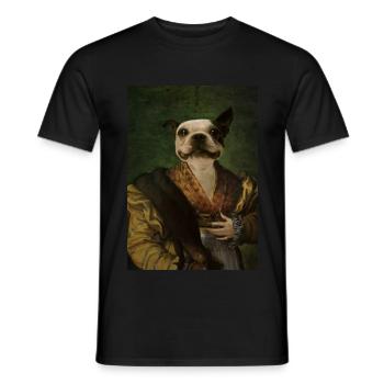 La baronne Frenchie - T-shirt homme - noir - Devant - AI Model Male 178 light (178cm)