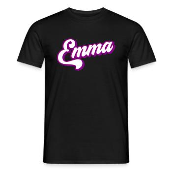 Emma | Colors changeable - Men's T-Shirt - black - Front - AI Model Male 178 light (178cm)