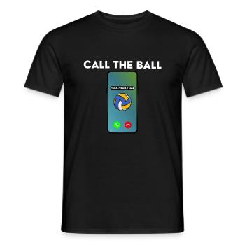 Call The Ball Funny Volleyball Player - Männer T-Shirt - Schwarz - Vorne - AI Model Male 178 light (178cm)