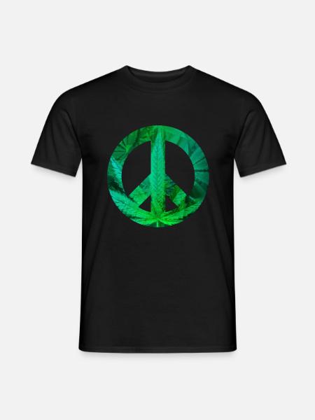 peace with Hemp - Men's T-Shirt - black