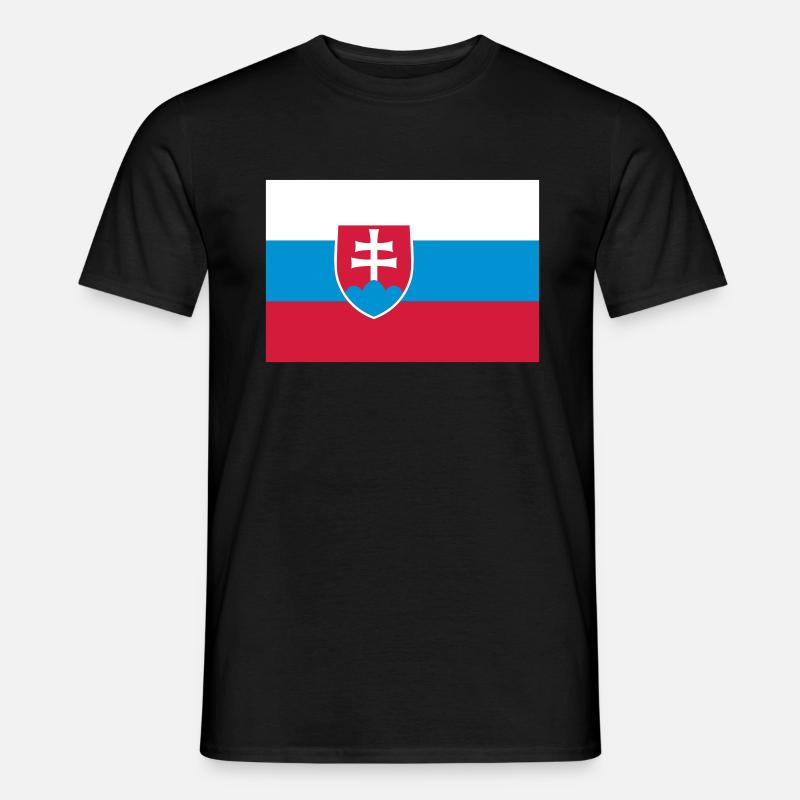 slovakia flag - Männer T-Shirt - undefined