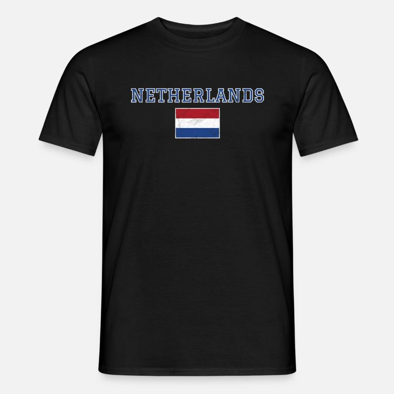 Niederlande - Männer T-Shirt - Schwarz
