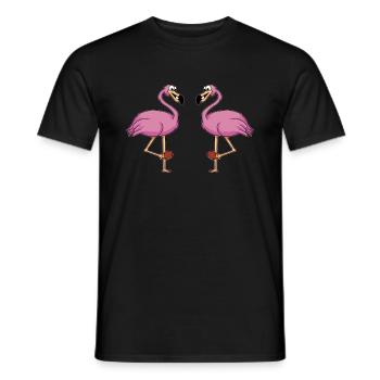 Tischtennis Outfit Damen Katze - Männer T-Shirt - Schwarz - Vorne - AI Model Male 178 light (178cm)