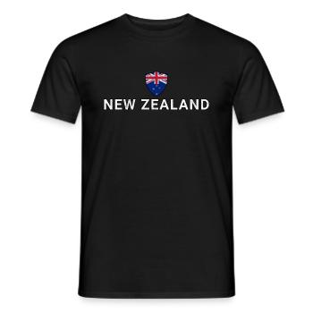 Nouvelle-Zélande - T-shirt homme - noir - Devant - AI Model Male 178 light (178cm)