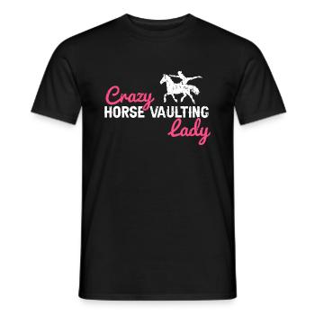 Conception de voûte et conception de chevaux de voûte - T-shirt homme - noir - Devant - AI Model Male 178 light (178cm)