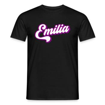 Emilia | Colors changeable - Men's T-Shirt - black - Front - AI Model Male 178 light (178cm)