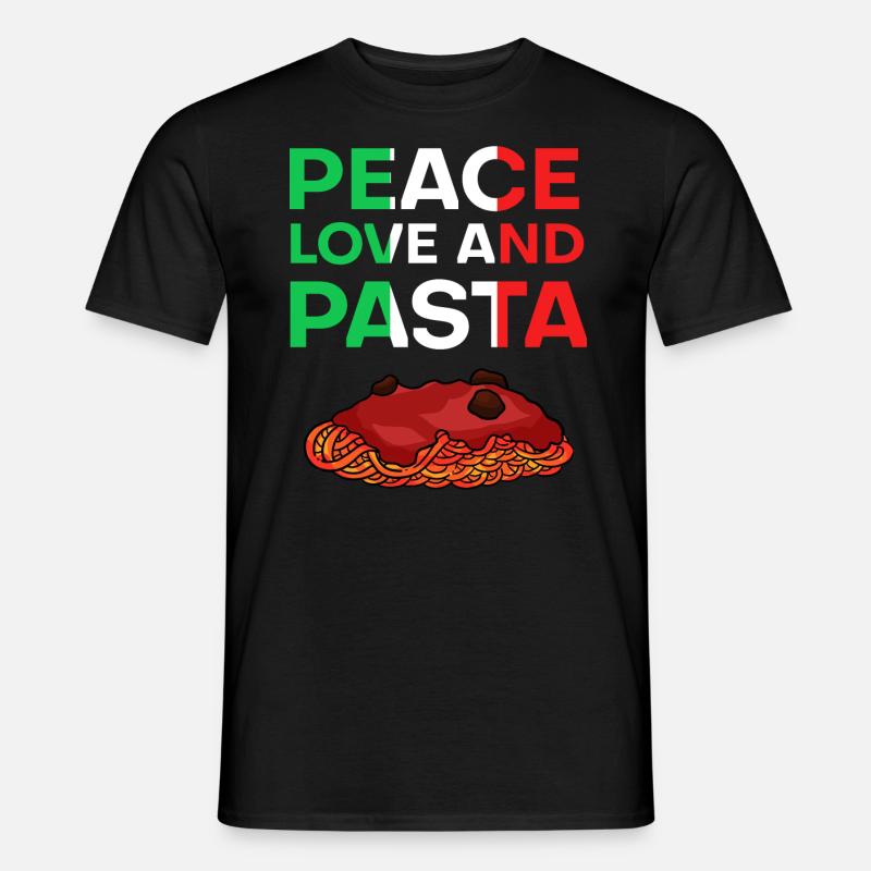 Pasta Pasta - Männer T-Shirt - Schwarz