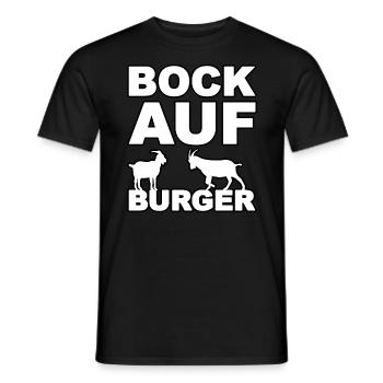 Bock auf Burger - Männer T-Shirt - Schwarz - Vorne - AI Model Male 178 light (178cm)