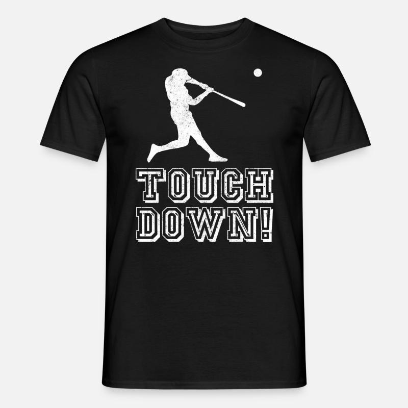 Touch Down Touchdown Baseball - T-shirt homme - noir