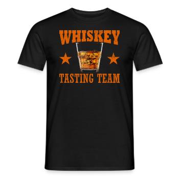 Whiskey Tasting Team Vintage Funny Drinking - Männer T-Shirt - Schwarz - Vorne - AI Model Male 178 light (178cm)