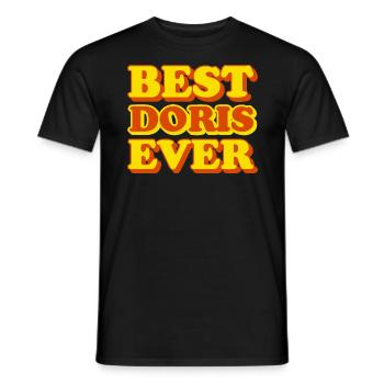 Doris Prénom Drôle de cadeau - T-shirt homme - noir - Devant - AI Model Male 178 light (178cm)