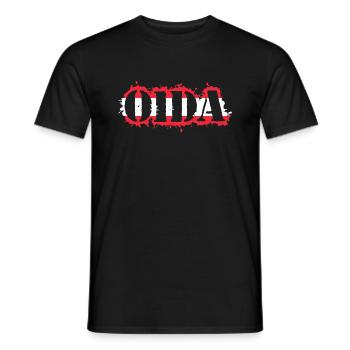 Oida - Österreich Dialekt Mundart Alter Sprache - Men's T-Shirt - black - Front - AI Model Male 178 light (178cm)