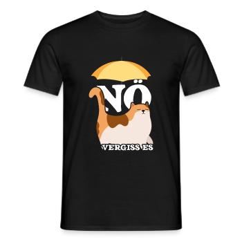Noe Einfach Noe Böse Katze für Katzen Mami Cat Mom - Männer T-Shirt - Schwarz - Vorne - AI Model Male 178 light (178cm)