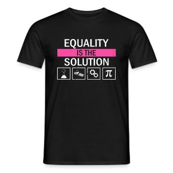 Professorin Steminist Designs für Equality Stem - Männer T-Shirt - Schwarz - Vorne - AI Model Male 178 light (178cm)