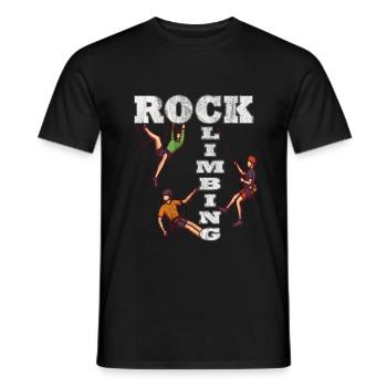 Rock climbing - Männer T-Shirt - Schwarz - Vorne - AI Model Male 178 light (178cm)
