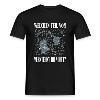 Mathematik Student Geschenkidee Lehrer Geschenk - Männer T-Shirt - Schwarz - Vorne - AI Model Male 178 light (178cm)