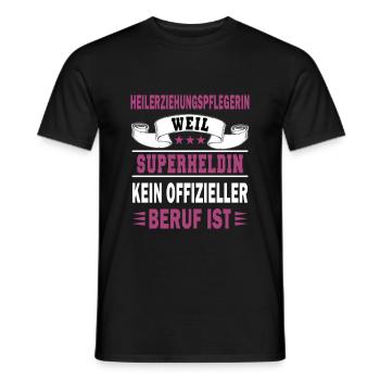 HEP | Heilerziehungspflegerin - Männer T-Shirt - Schwarz - Vorne - AI Model Male 178 light (178cm)