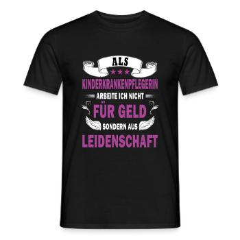 Kinderkrankenpflege Kinderkrankenpflegerin Beruf - Männer T-Shirt - Schwarz - Vorne - AI Model Male 178 light (178cm)