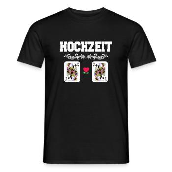 Doppelkopf Schafkopf Kartenspiel Stammtisch - Männer T-Shirt - Schwarz - Vorne - AI Model Male 178 light (178cm)