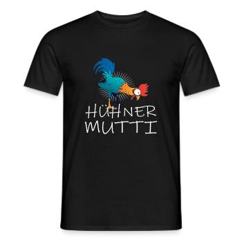 Hühner Mutti Huhn - Männer T-Shirt - Schwarz - Vorne - AI Model Male 178 light (178cm)