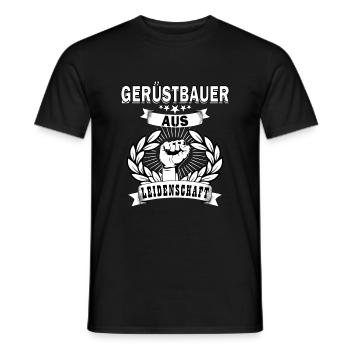Gerüstbauer Gerüstbau Baustelle Gerüst Spruch - Männer T-Shirt - Schwarz - Vorne - AI Model Male 178 light (178cm)