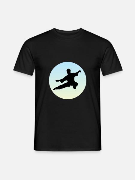 Qigong Tai Chi Yin qi gong Meditation - Mænd T-shirt - sort