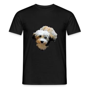 Havaneser Hund Hunde - Männer T-Shirt - Schwarz - Vorne - AI Model Male 178 light (178cm)