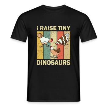 Chicken breeder chicken coop chickens - Men's T-Shirt - black - Front - AI Model Male 178 light (178cm)