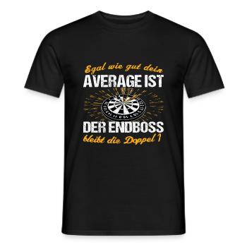 Dart Darts Darten Dartspieler Kneipe Dartscheibe - Männer T-Shirt - Schwarz - Vorne - AI Model Male 178 light (178cm)