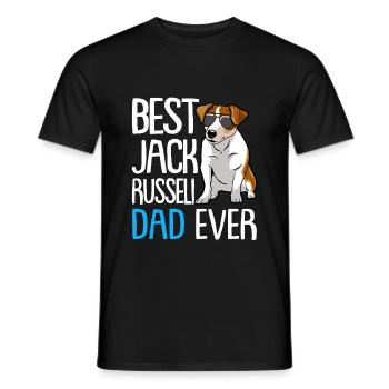 Best Jack Russell Dad Ever Hund Hunderasse - Männer T-Shirt - Schwarz - Vorne - AI Model Male 178 light (178cm)