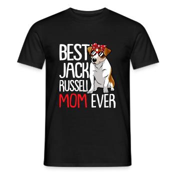 Best Jack Russell Mom ever Hundezüchter - Männer T-Shirt - Schwarz - Vorne - AI Model Male 178 light (178cm)
