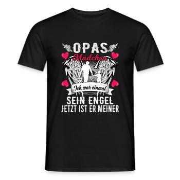 Opas Mädchen Ich War Einmal Sein Engel - Männer T-Shirt - Schwarz - Vorne - AI Model Male 178 light (178cm)